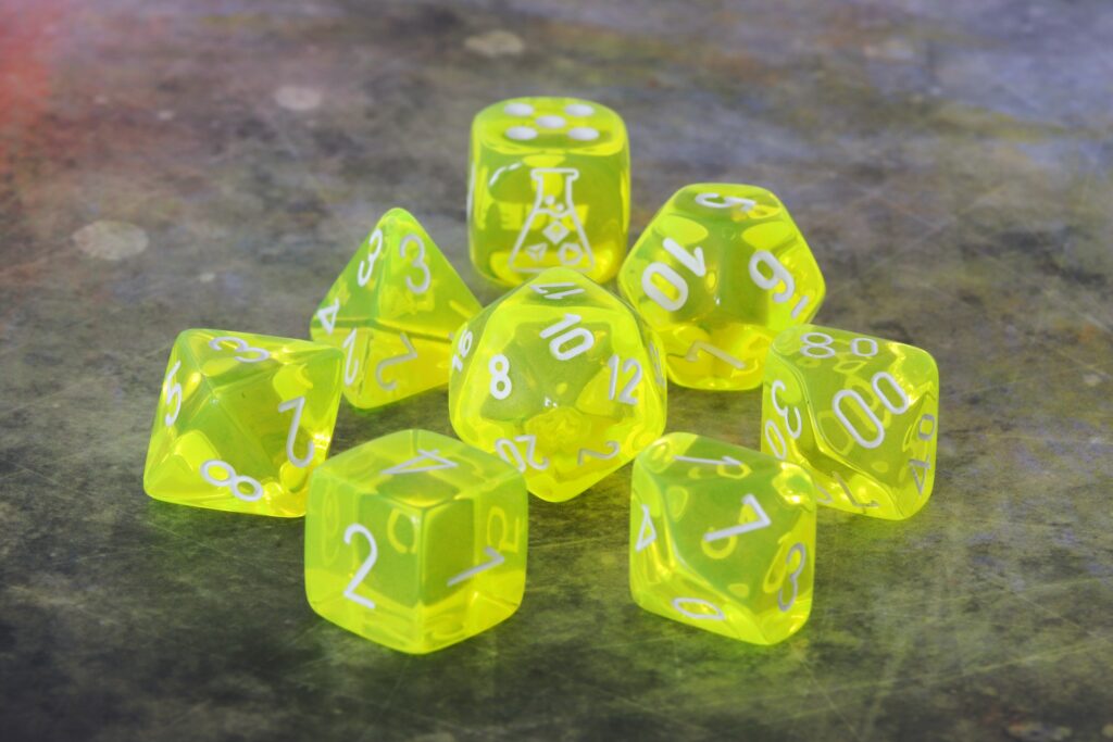 Chessex Translucent Neon Yellow